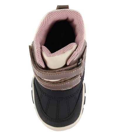 Geox VinterStøvler - Tex - Flanfil - Sort/Beige