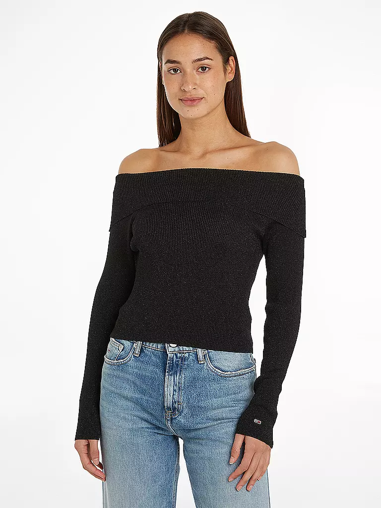 TOMMY JEANS Pullover schwarz