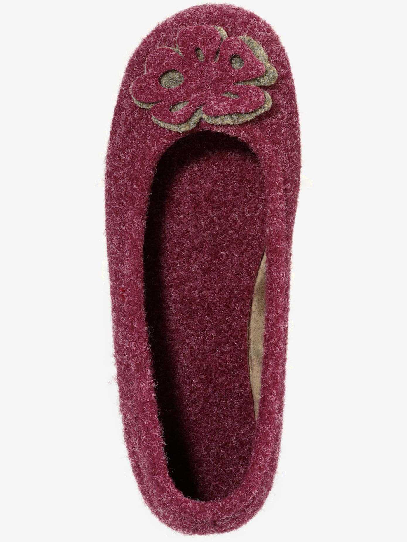 Chaussons application florale