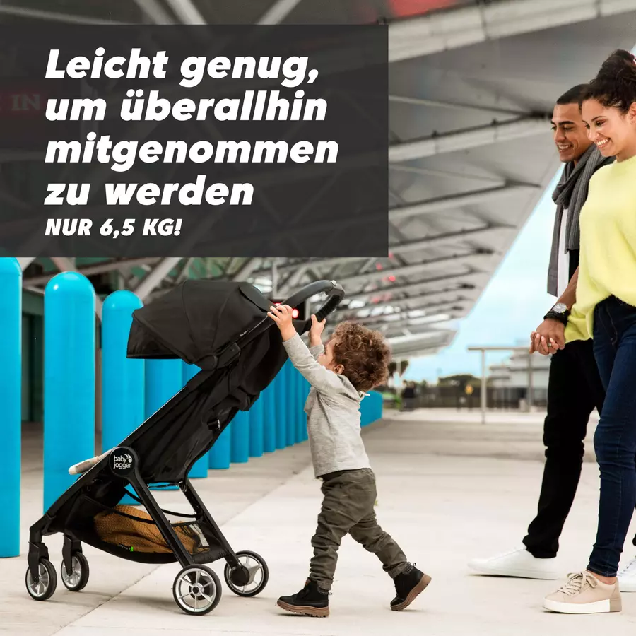 baby jogger Buggy City Tour 2 Everett Green inklusive Sicherheitsbügel und Wetterschutz