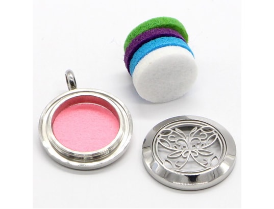 ZEN AROME - Collier d'aromathérapie papillon abstrait