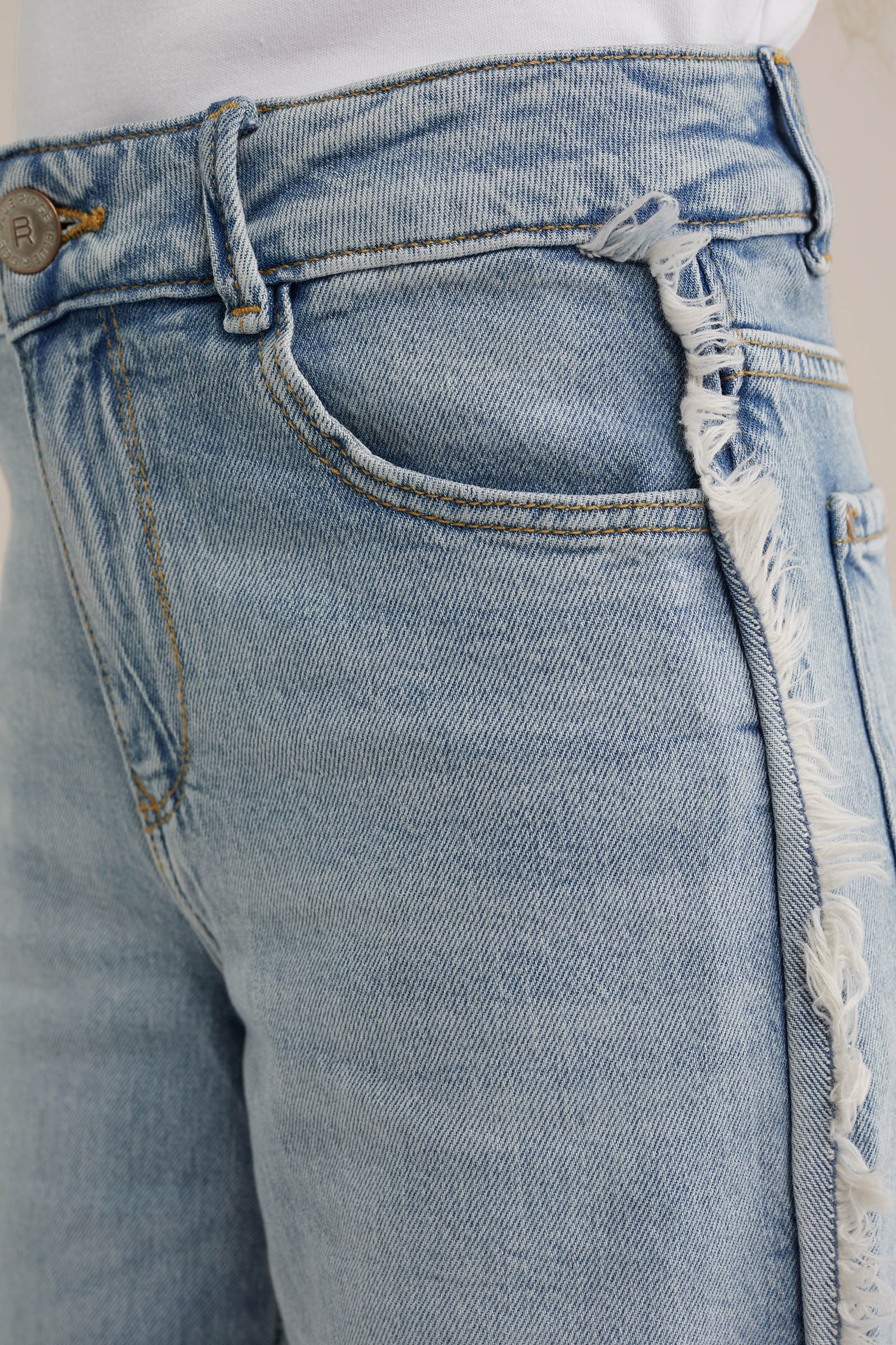Meisjes wide leg jeans Blue Ridge Lichtblauw