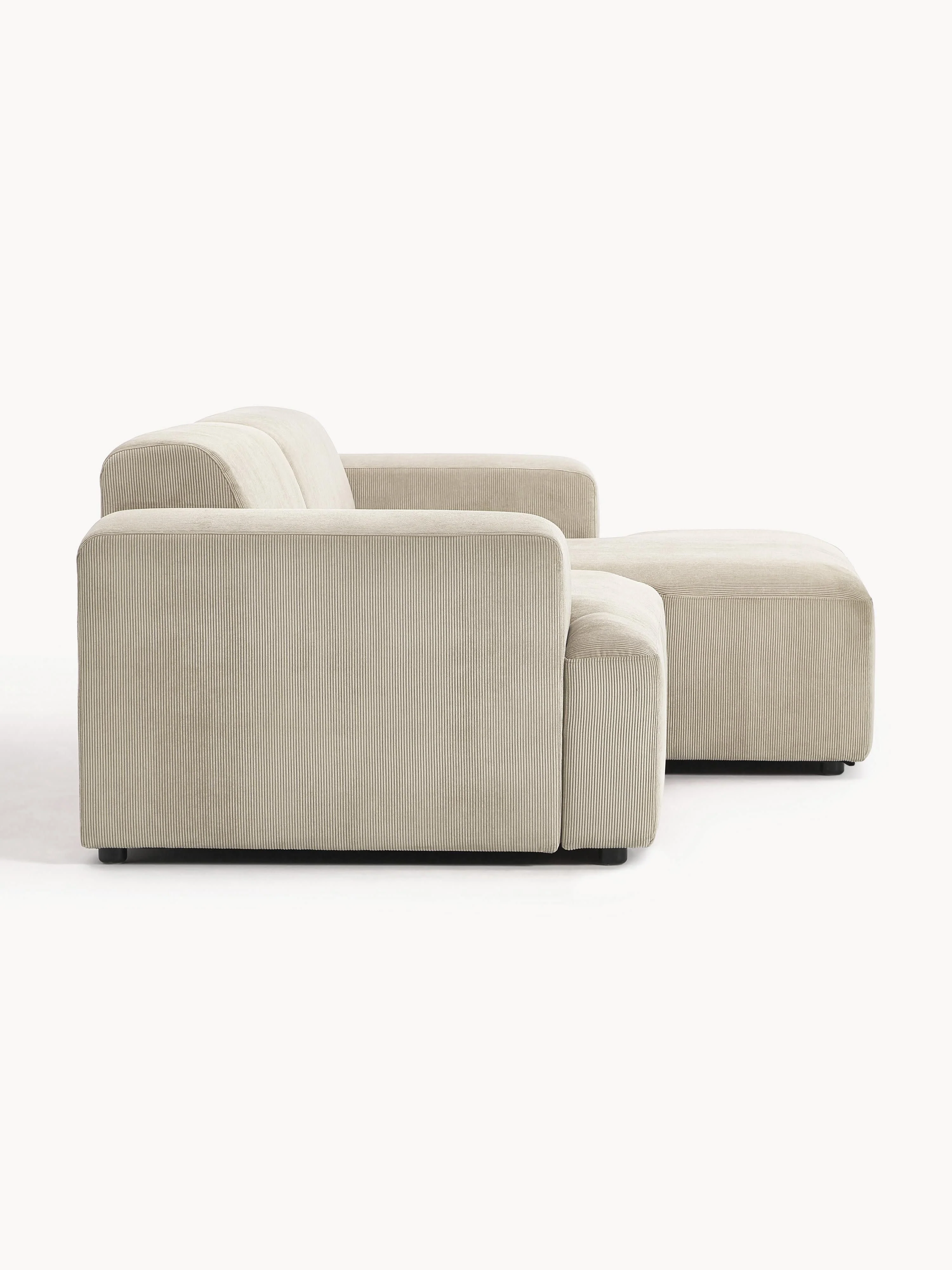 Corduroy hoekbank Melva (3-zits)