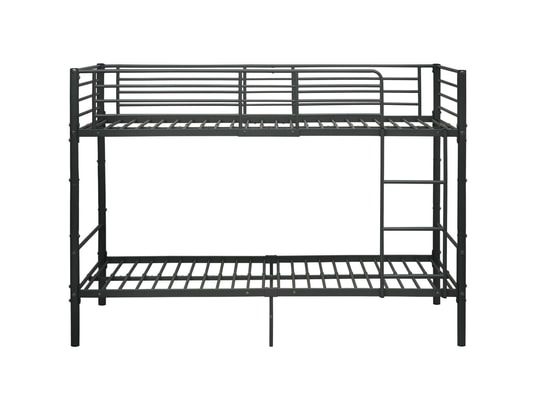 VIDAXL - Sommier  90 x 200 Lit superposé noir métal 90x200 cm