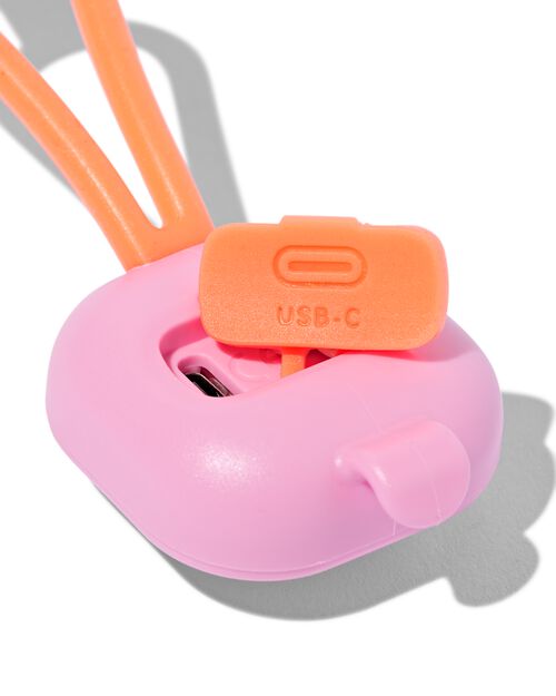 lampe de vélo USB avant et arrière rose