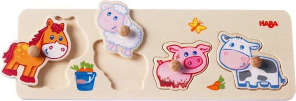 Greifpuzzle Bauernhof-Tierkinder (Kinderpuzzle)