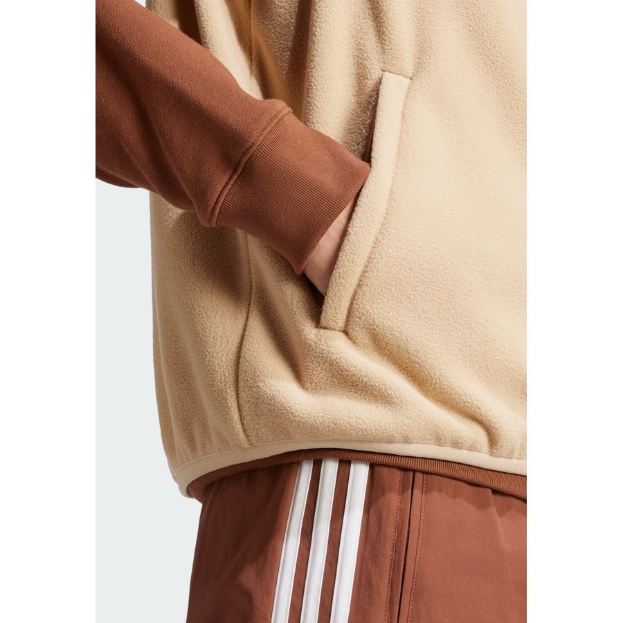 Adidas Original Veste sans manches micro-polaire Adicolor 3 bandes
