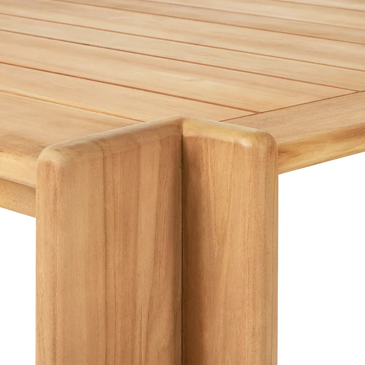 Gubi - Atmosfera Dining Table Outdoor, 105 x 209 cm, teak