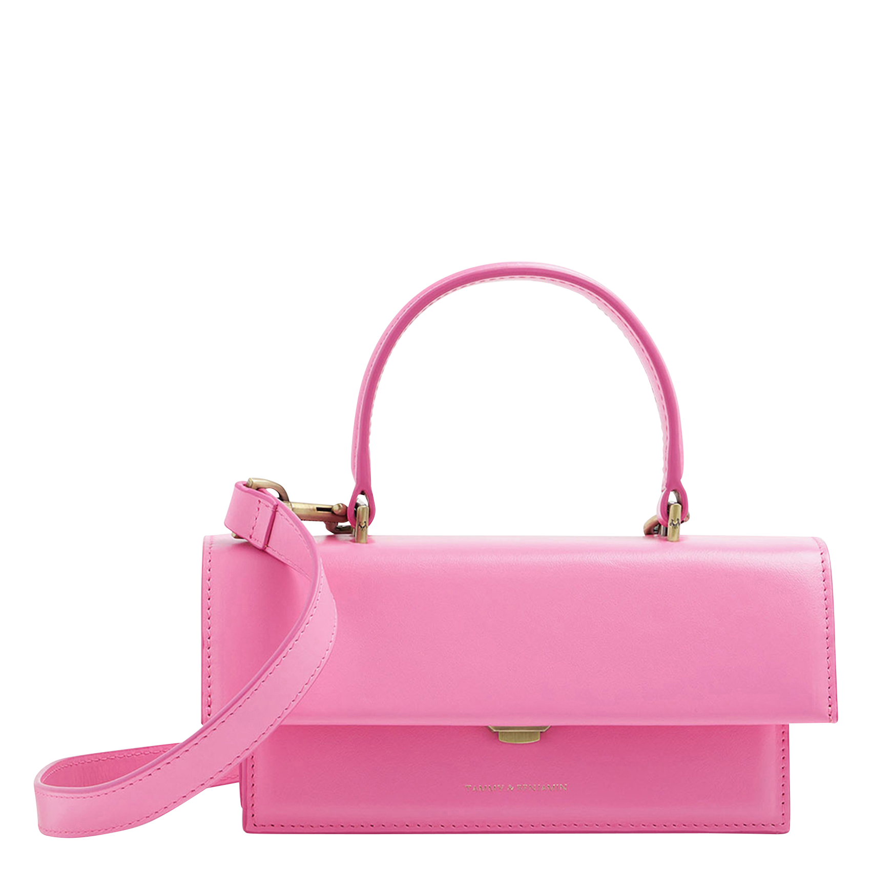THEA MINI - Sac bandoulière en cuir de vachette| Rose
