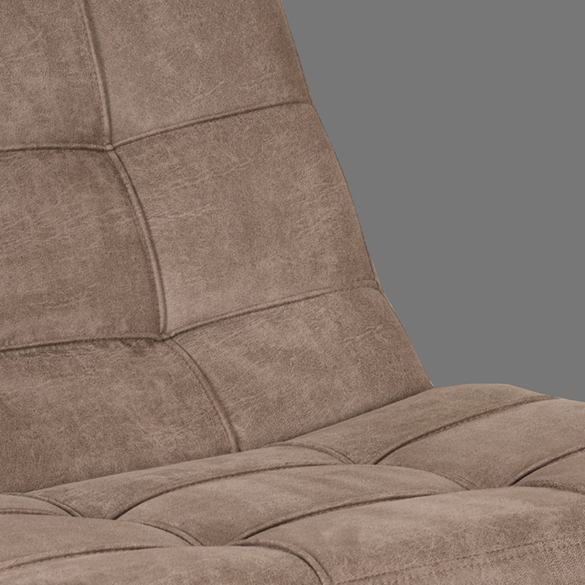 Draaifauteuil met hocker Taupe CH-73.028 Alvar B53 x D57 x H83 cm