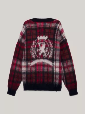 Cardigã Crest Dual Gender Check Relaxed Fit