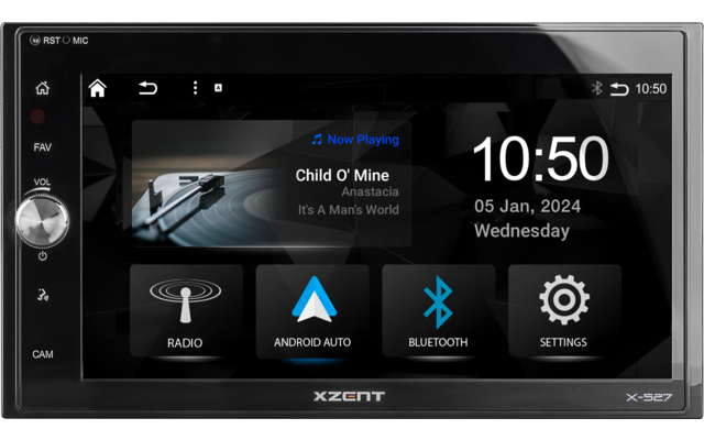XZENT 2-Din Infotainer mit CarPlay und GAA