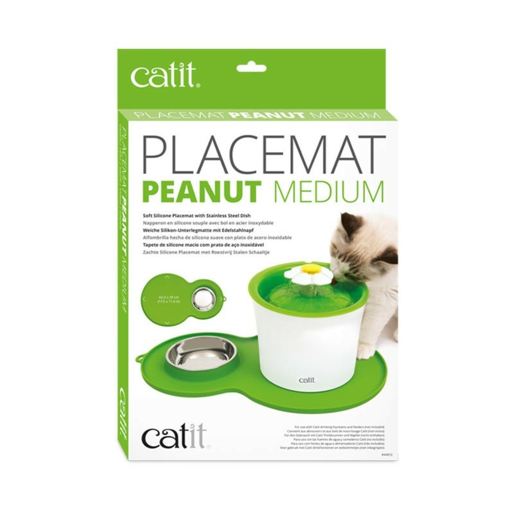 Catit set de table peanut vert taille m