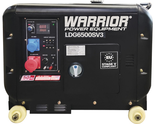 Warrior LDG6500SV3-EU Diesel 3-fase generator 5500W 1x400V 1x230V
