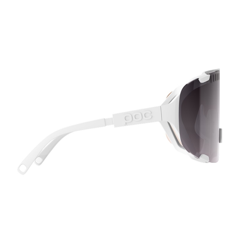 POC Devour cykelbriller hydrogen white/clarity trail/partly sunny silver