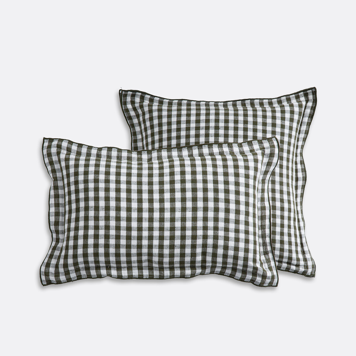 LA REDOUTE INTERIEURS<br>Capa de almofada riscada em algodão/linho, Cottage