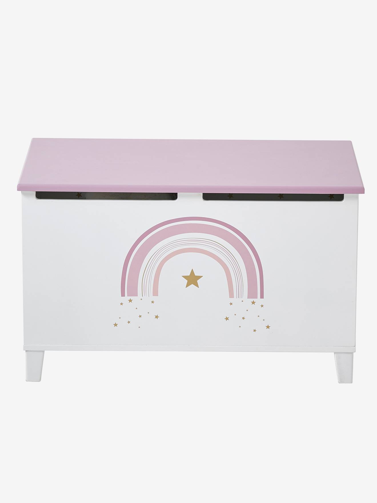 Estojo organizador Make a Wish, branco médio, liso com detalhes decorativos.