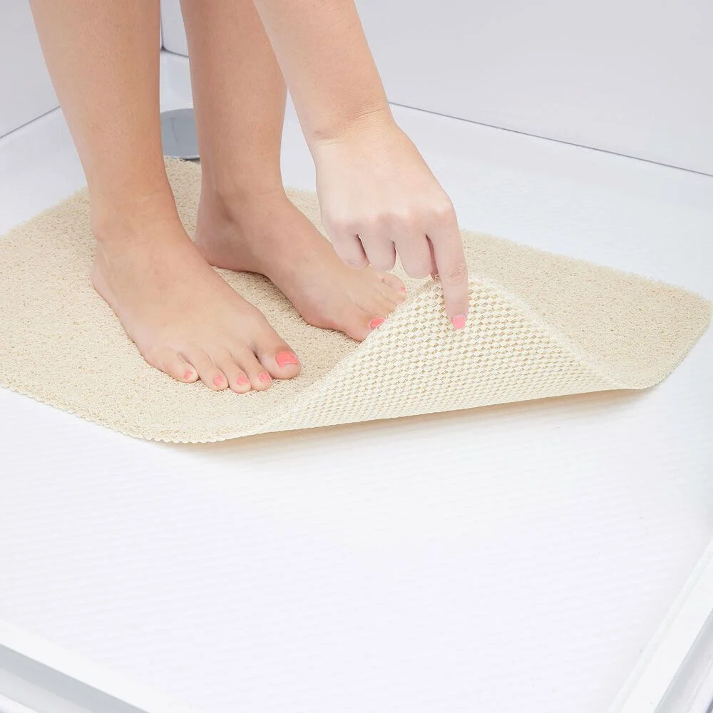 Tapis de douche anti-dérapant 60x40cm beige