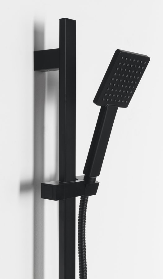 Sapho vierkante doucheset 70cm mat zwart