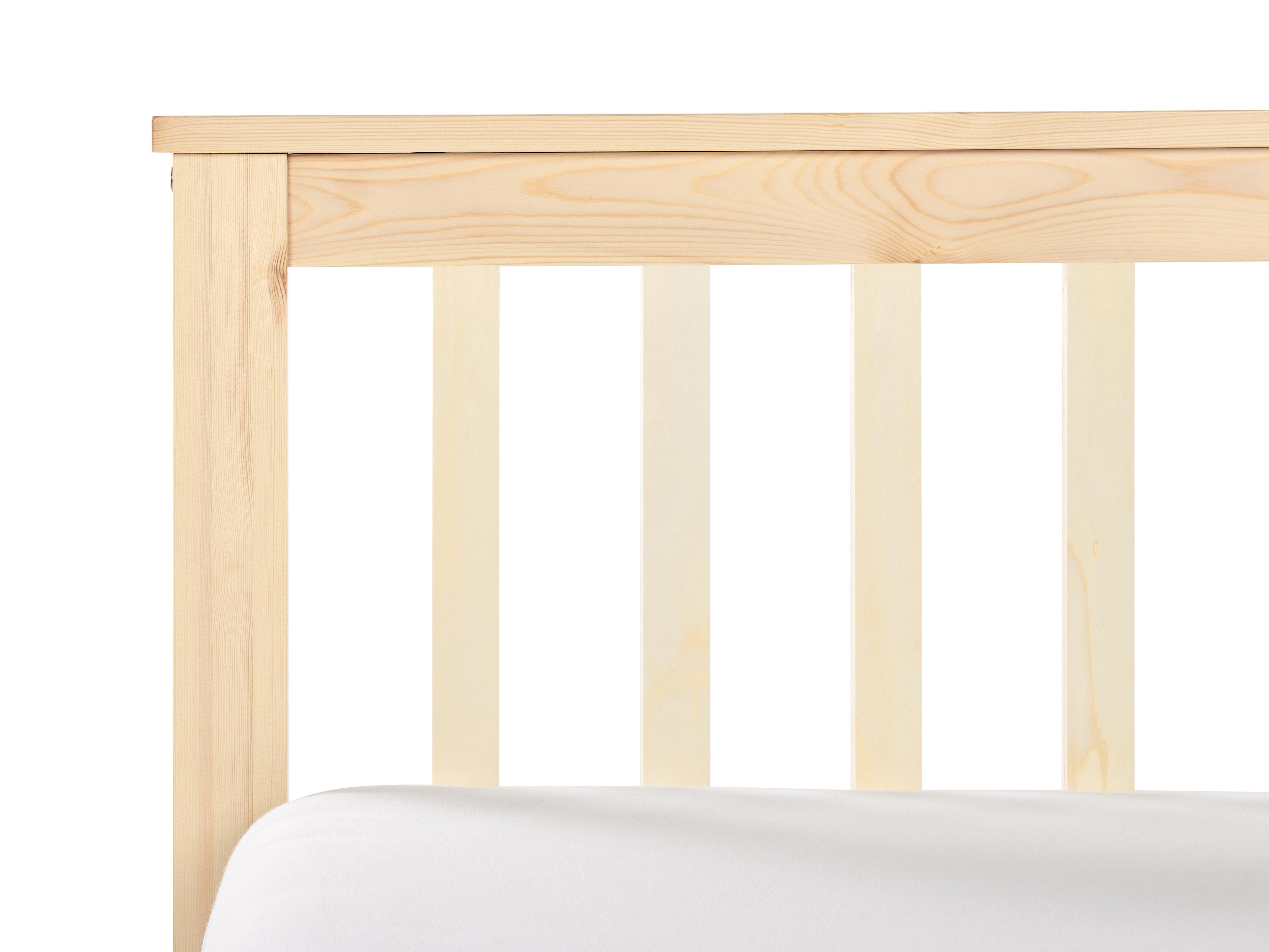 Bed met opbergladen Dennenhout OLENDON 160 x 200 cm Lichtbruin