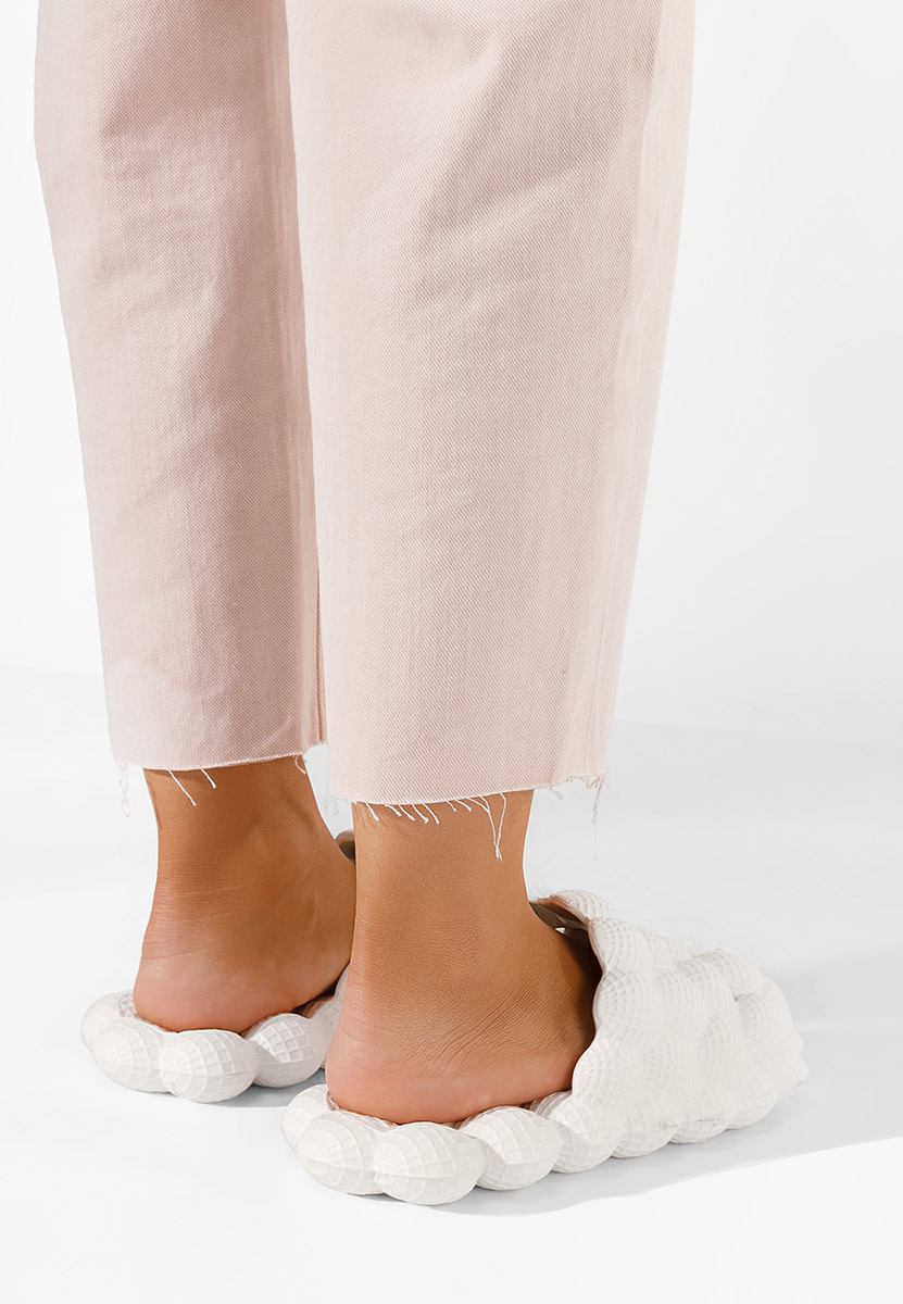 Pantoufles pour femme blancs Kalona