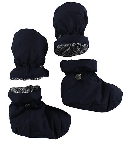 Ver de Terre Schneeanzug m. Pelz - Navy