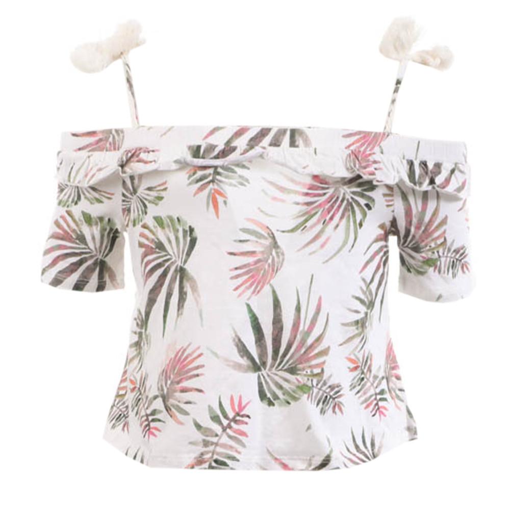 Teddy Smith Top Blanc à fleurs Fille Teddy Smith Tibiza