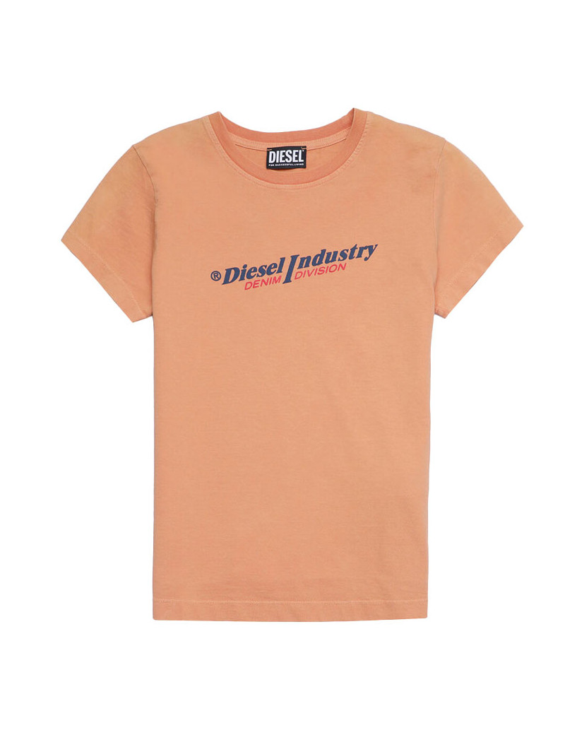 DIESEL T-SHIRT HOMME DÉLAVÉ DIEGOR IND ORANGE