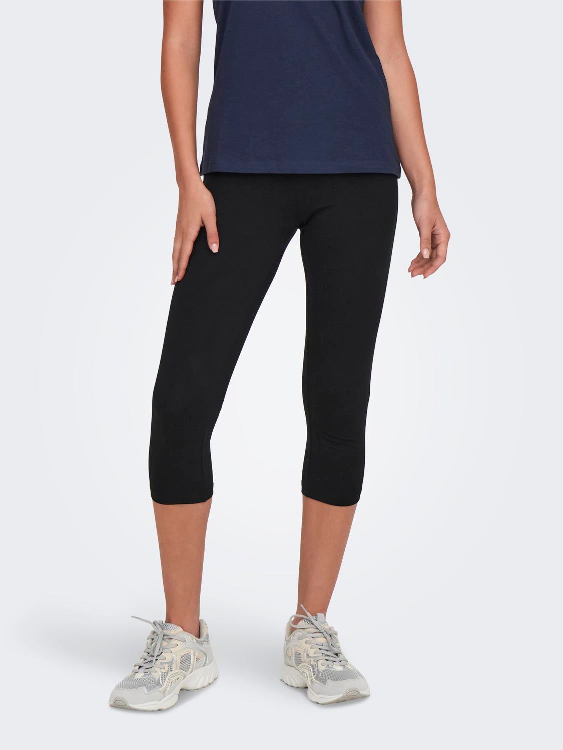 ONPFOLD Mittlere Taille Normal geschnitten Leggings Black