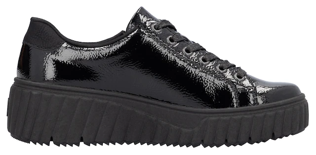 Rieker Plateausneaker  , Freizeitschuh, Halbschuh, Schnürschuh mit Plateausohle