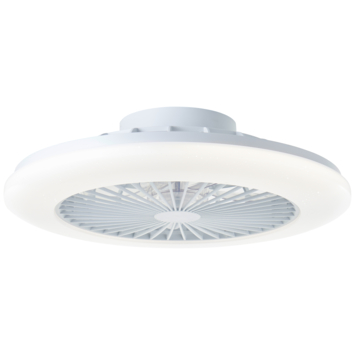 Brilliant plafondventilator Salerno met lamp en RGB functie 40W wit