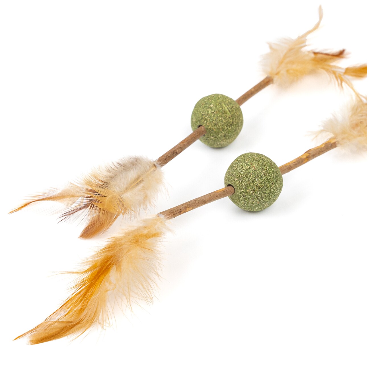 Canadian Cat Company Katzenminze Kugel mit Matatabi Stick & Feder 2 Stk