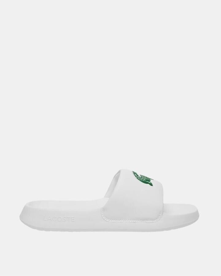 Lacoste Slippers Serve Slide 1.0 749CMA002108261-WHT GRN Wit Groen