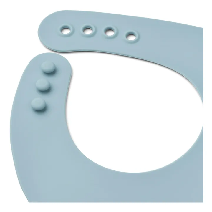 Liewood Bavoir Ember en silicone-set de 2 | Bleu