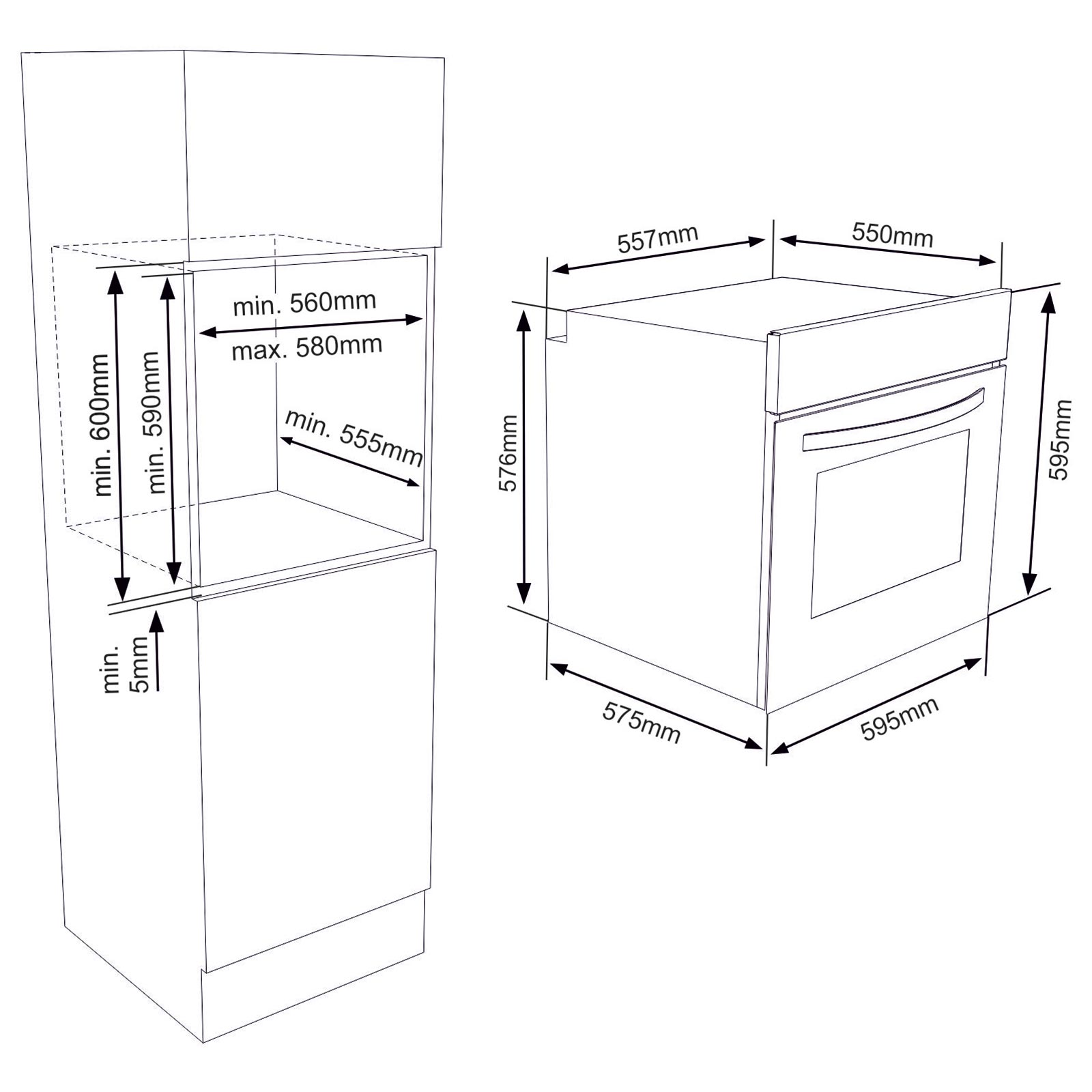 ATLANTIC Einbau-Backofen ATLEO60EDS20 - A