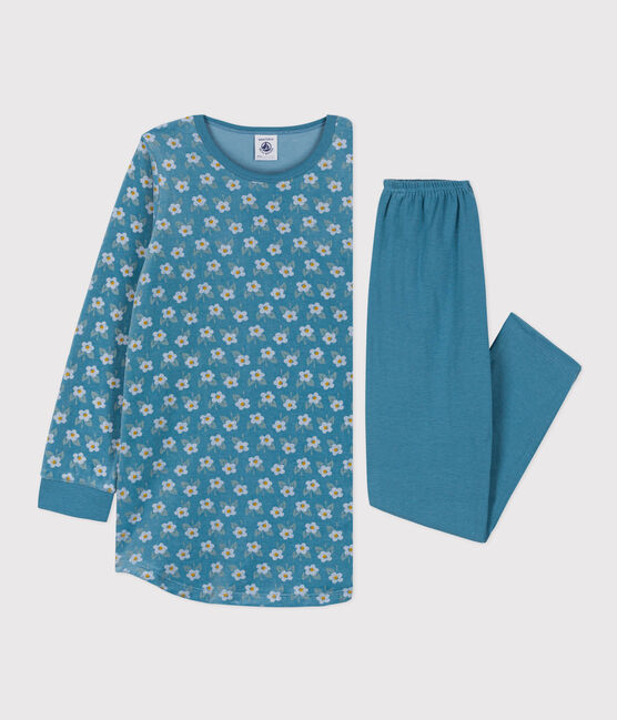 Chemise de nuit fleur petite fille en velours