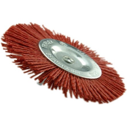 Brosse circulaire - Essential - fil nylon rouge - spécial bois - GR80 - D : 100 mm