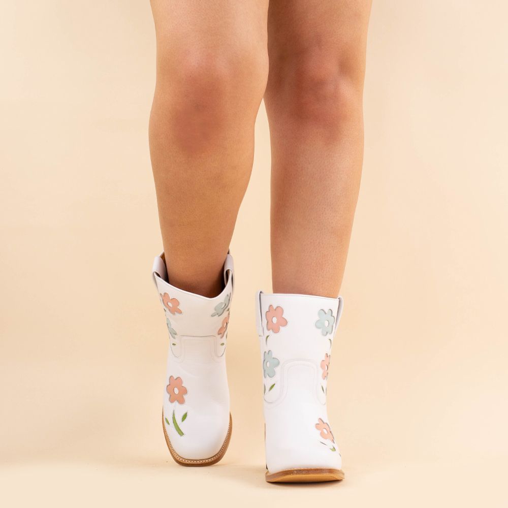 Sendra flower boots 9674 wit