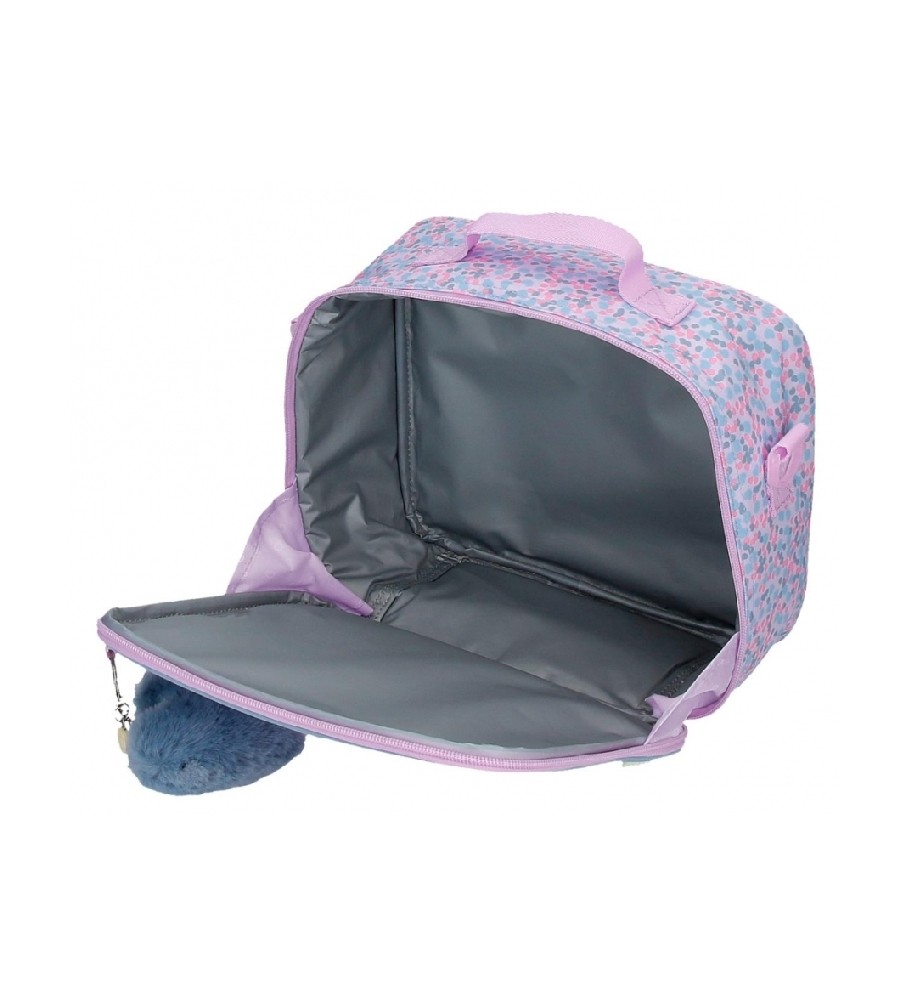 Bolsa Térmica Enso para Ombro, Estilo Menina, Ajustável, Lilás - 25x21x11cm -