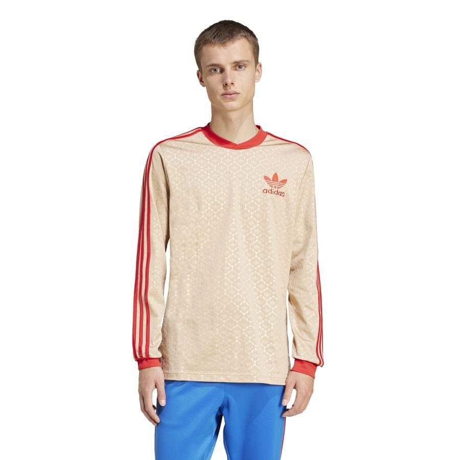 adidas Originals Maillot d'Entraînement Trefoil DB - Beige/Rouge