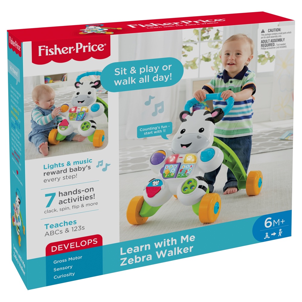 Fisher-Price Lern-mit-mir-Zebra-Lauflernhilfe