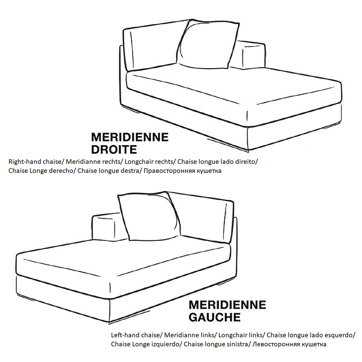 AM.PM<br>Chaise longue feita de algodão Lazare