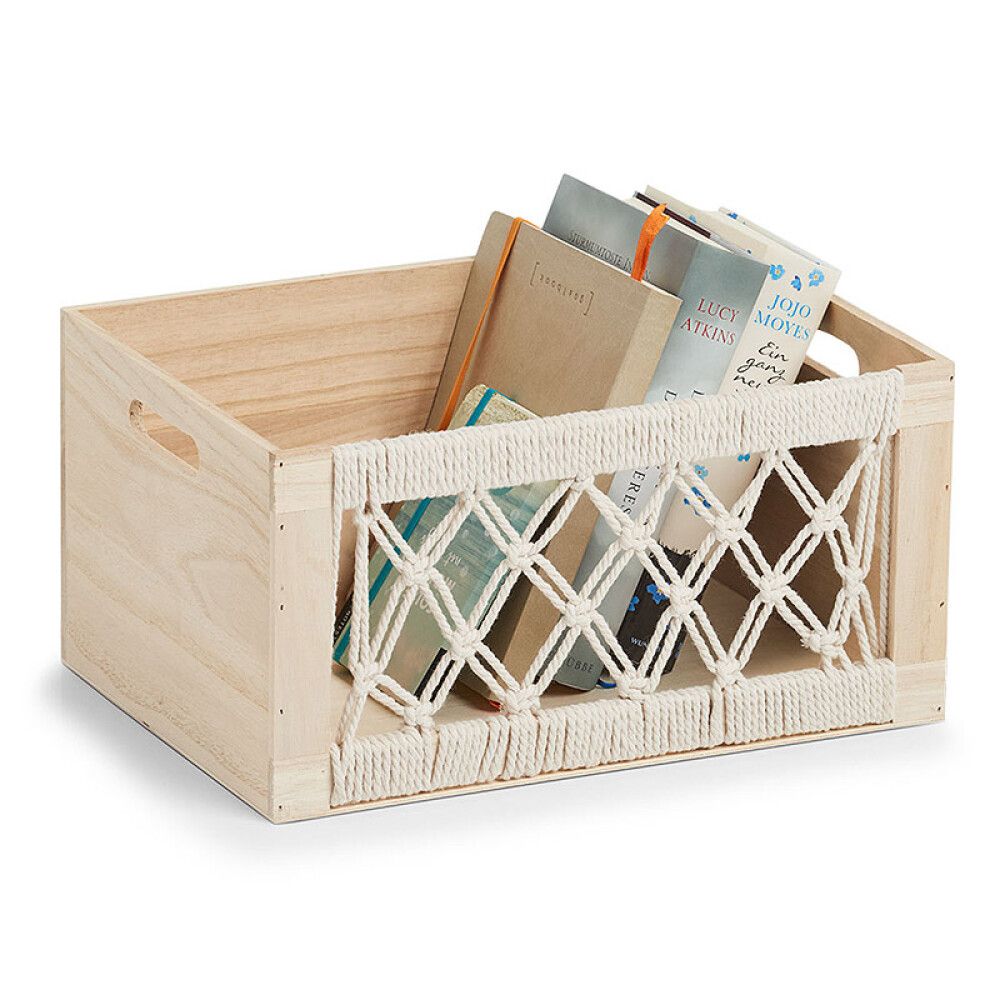 OPPBEVARINGSBOKS ZELLER BOHO TRE 35X25X18 CM