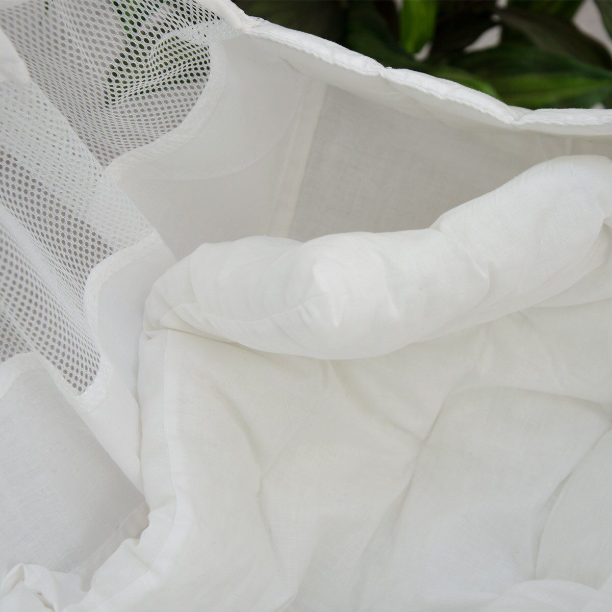 Babyhängematte Baby-Feder-Wiege mit Spreizstab | 100% Baumwolle Naturstoff | Kinderhängematte Hängew