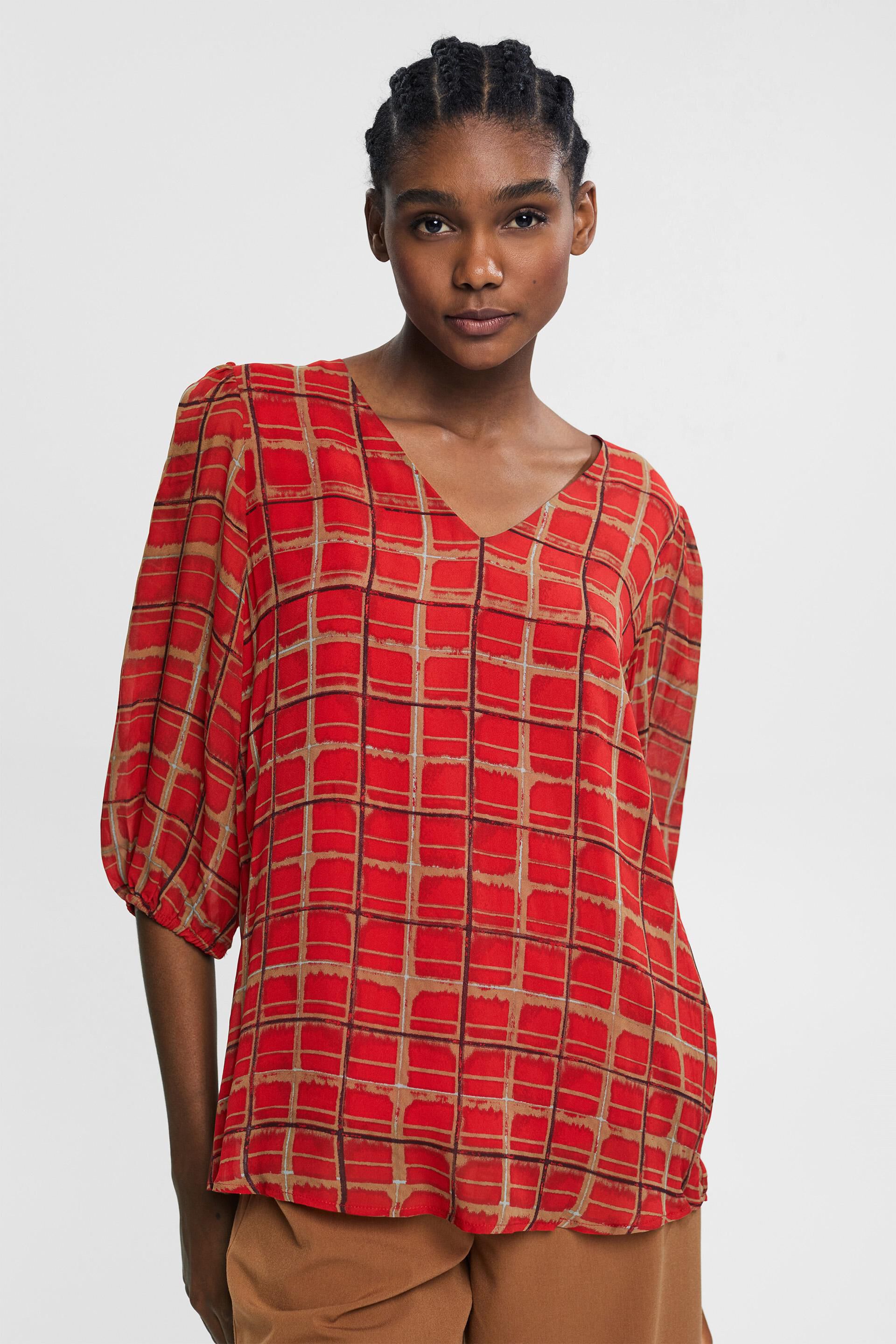 Blouse à motif, en LENZING™ ECOVERO™