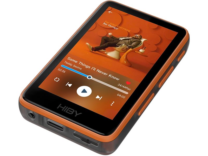 HiBy HiRes-Player R1 Orange Hochauflösender Musikplayer mit Bluetooth und WiFi