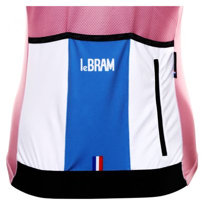 Maillot Manches Courtes Femme LeBram Tourmalet Ciel Coupe Ajustée