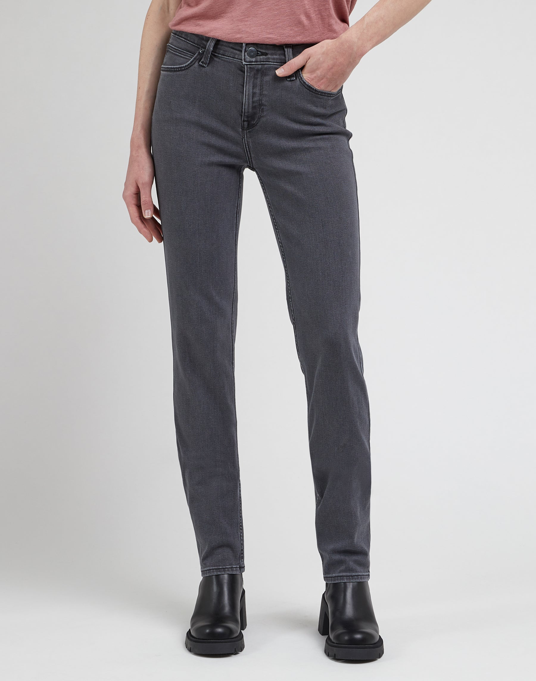 Lee  Marion straight leg jeans - Moody Grey