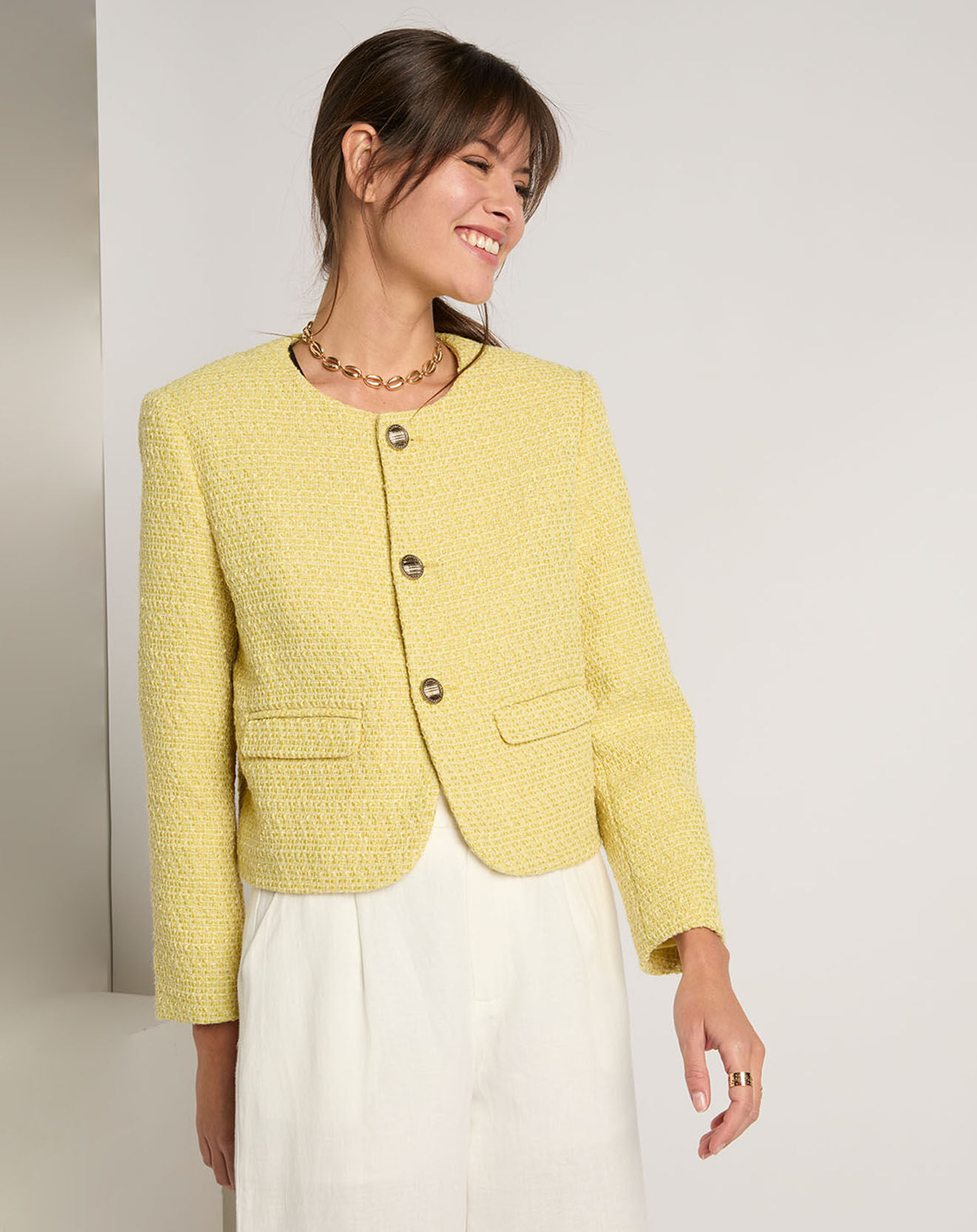 See u Soon Veste Gloria jaune