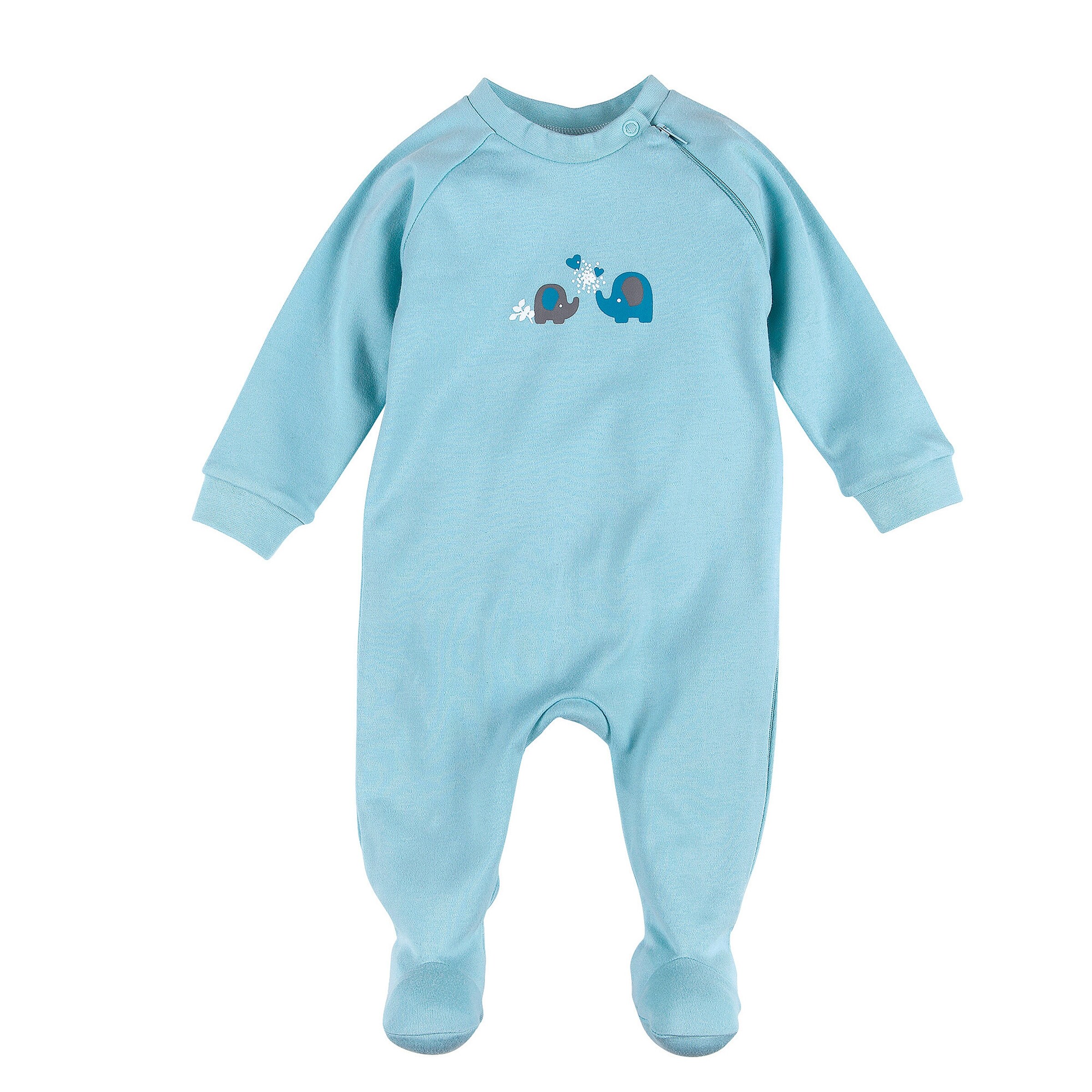 Bornino - Lieblinge 2er-Pack Schlafoveralls Elefant blau